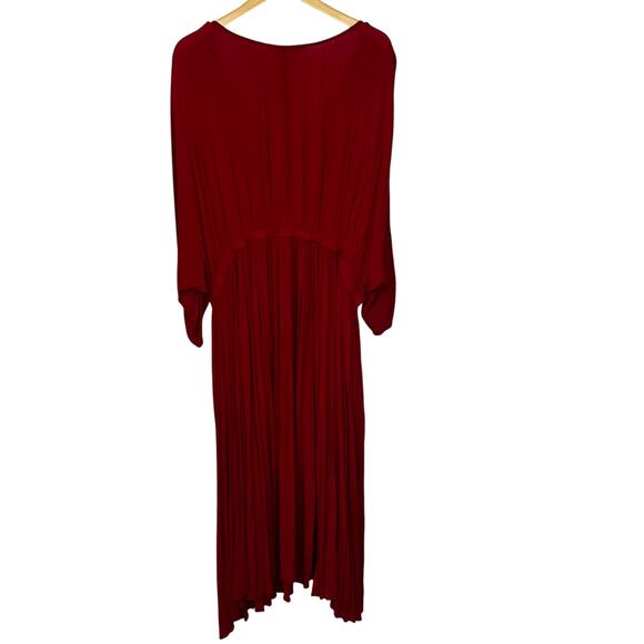Wayward Fancies eShakti Maxi Long Dress 4X Womens Bohemian Fairy Red Floral - Picture 3 of 6